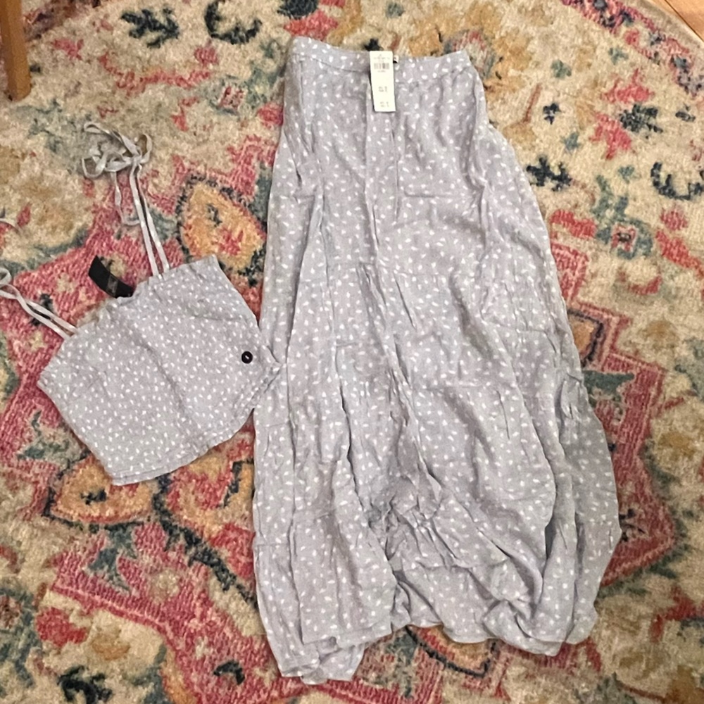 A&F maxi & cami matching set
